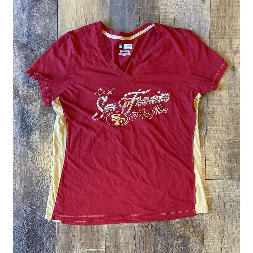 San Francisco 49ers NFL Team Apparel Women's Graphic T-Shirt 2Xl